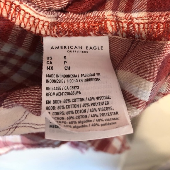 Cropped & Distressed plaid button up/hoodie - Picture 4 of 7